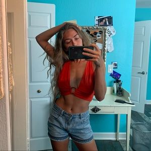 Free people halter top 70’s style